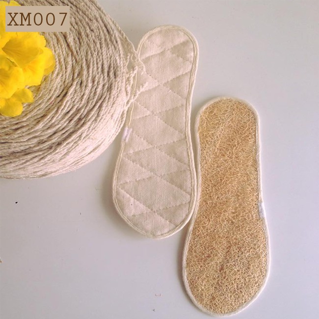 Lót giày xơ mướp không còn hôi chân, massage chân, tẩy tế bào chết,