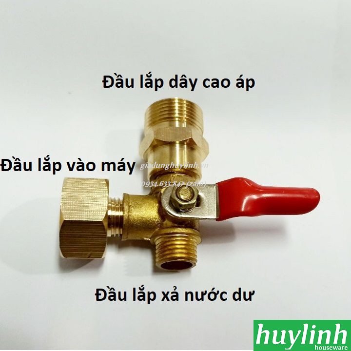 Bộ phụ kiện chỉnh áp dùng cho máy xịt rửa xe ren 22