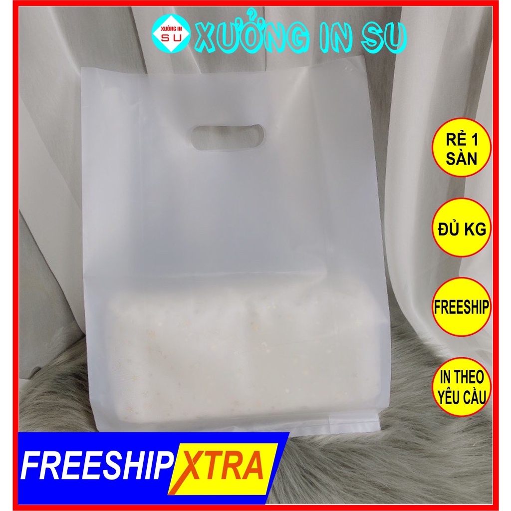 [Combo: 40 Túi] Túi Ni Lông Trong Suốt + Mờ Bao Bì Bao Nilon Bịch Nilon Túi Hột Xoài Túi Ni Lông.In 