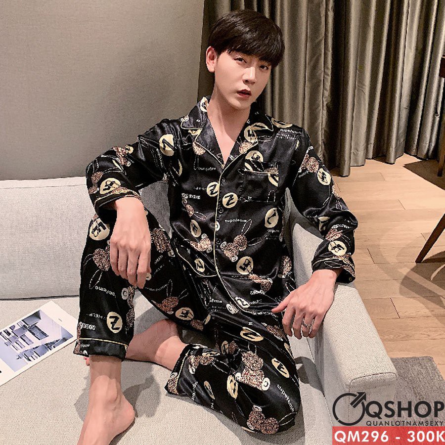 Bộ đồ pijama nam quần dài, tay dài QSHOP QM296