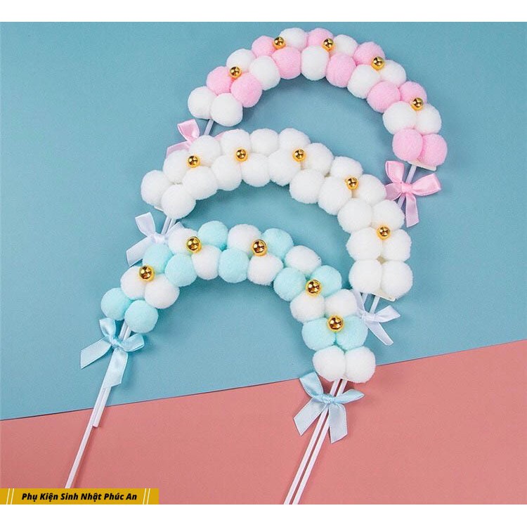 Cổng Bông Trang Trí Bánh Kem Mừng Sinh Nhật HPBD