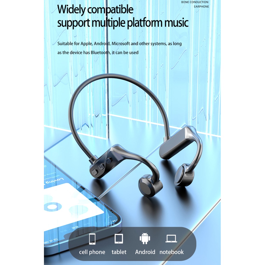 Tai Nghe bluetooth K69 Truyền Âm Qua Xương Tai Có Micro Rảnh Tay Khi Chơi Thể Thao