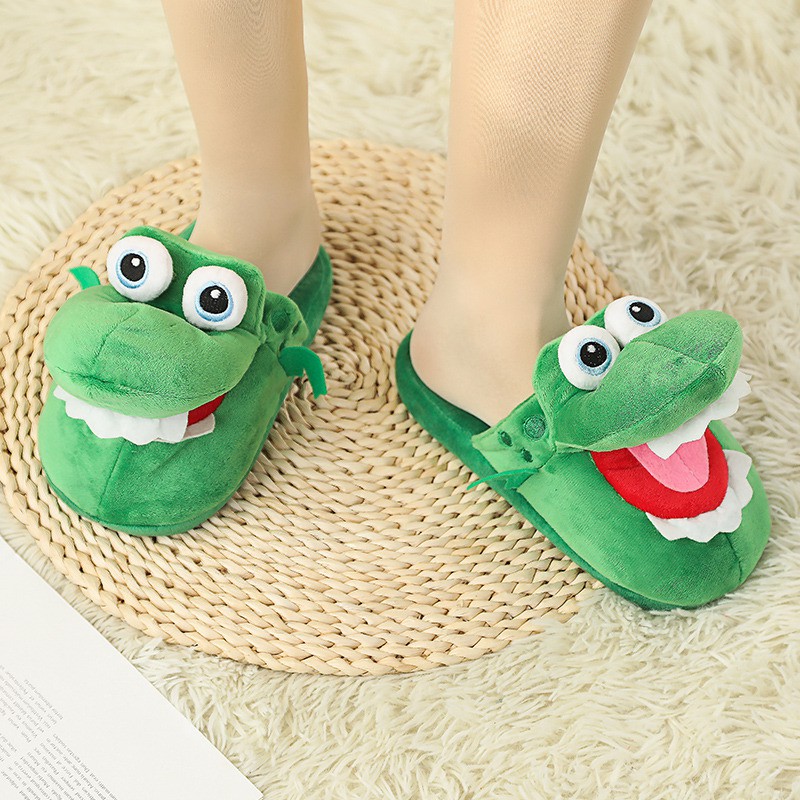 Dép Bông Đi Trong Nhà Hình Cá Sấu Đi Há Miệng Dép Bông Đi Trong Nhà Nữ Cute