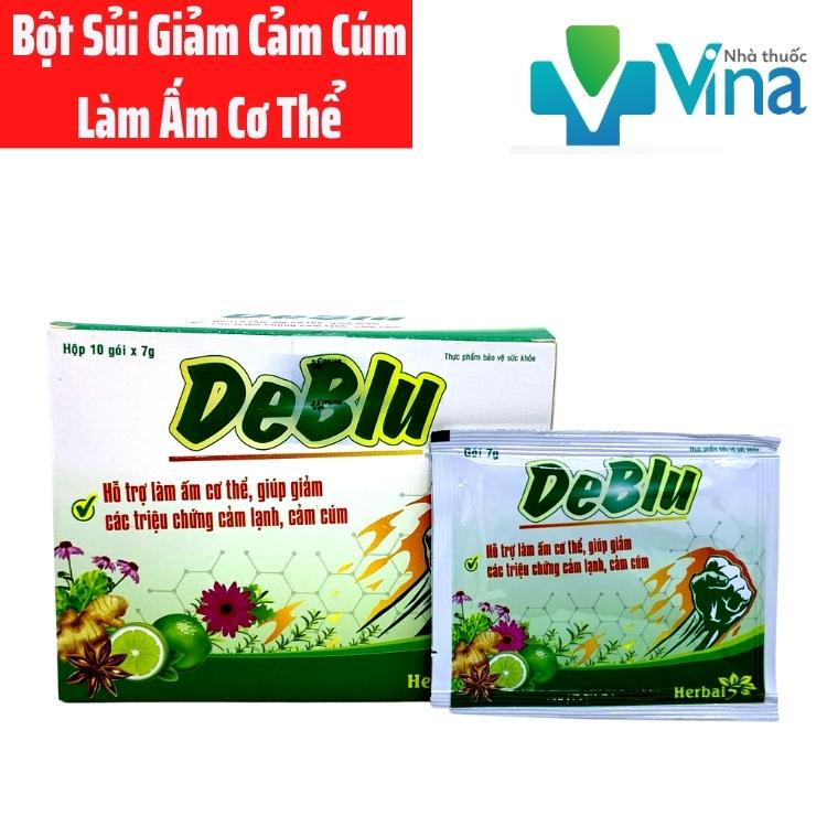 Bột Sủi Làm Ấm Cơ Thể, Ngăn Ngừa Cảm Cúm Deblu Hộp 10 gói