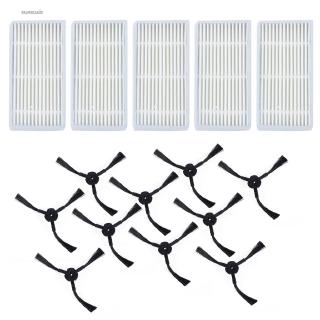 Bộ 15 cái bàn chải bên + bộ lọc bụi cho máy hút bụi robot Medion MD16192 MD18500 MD18501 MD18600