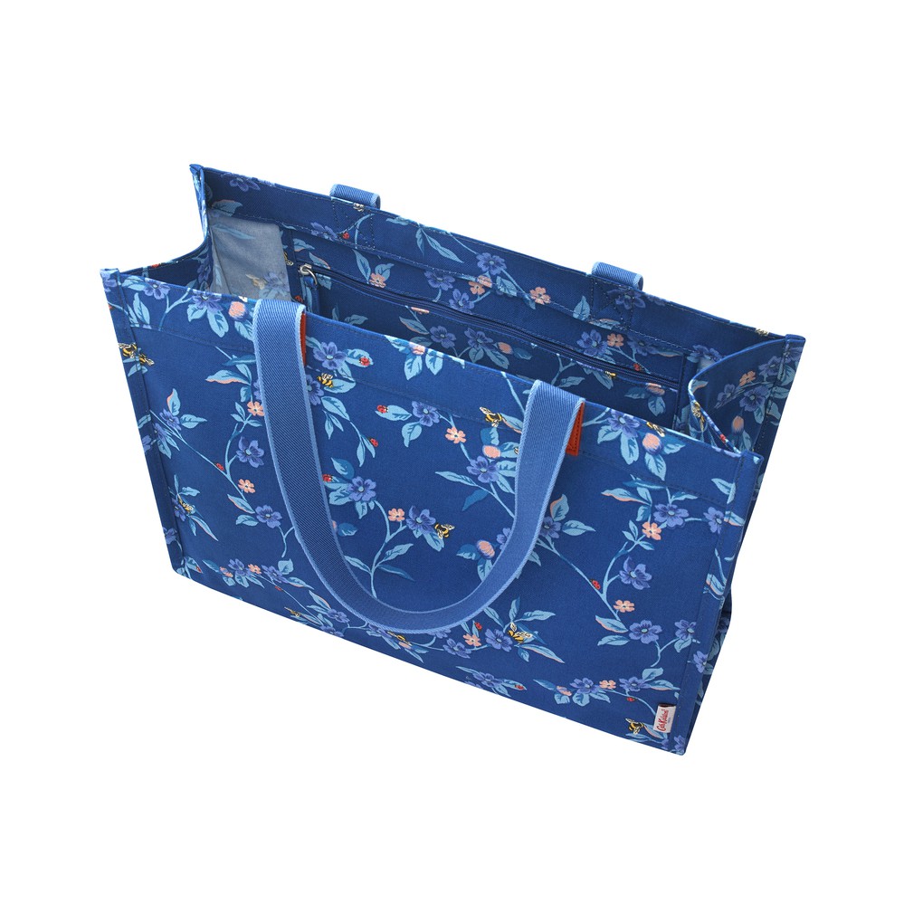 Cath Kidston - Túi đeo vai The Milly Tote Greenwich Flowers - 983938 - Midnight Blue