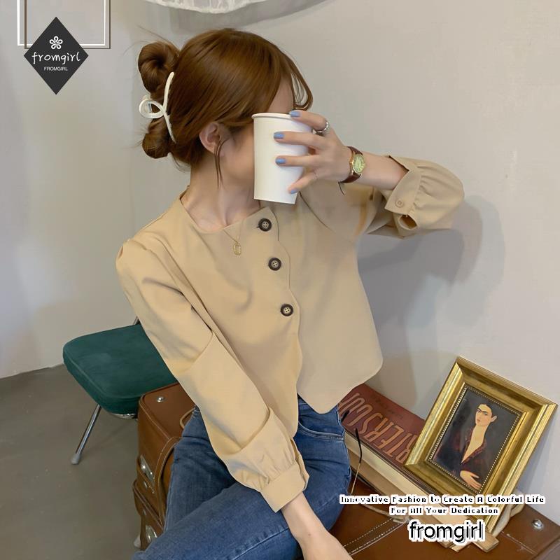 Áo Sơ Mi Tay Dài Phong Cách Mới Thời Trang Hàn Quốc Cho Nữ