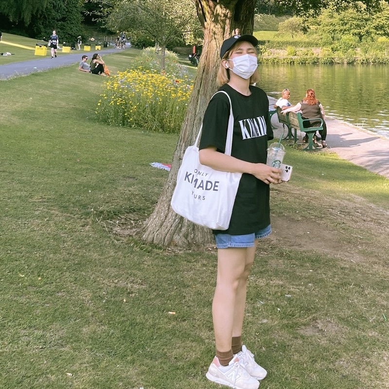 KIM Túi tote vải canvas đeo 2 mặt