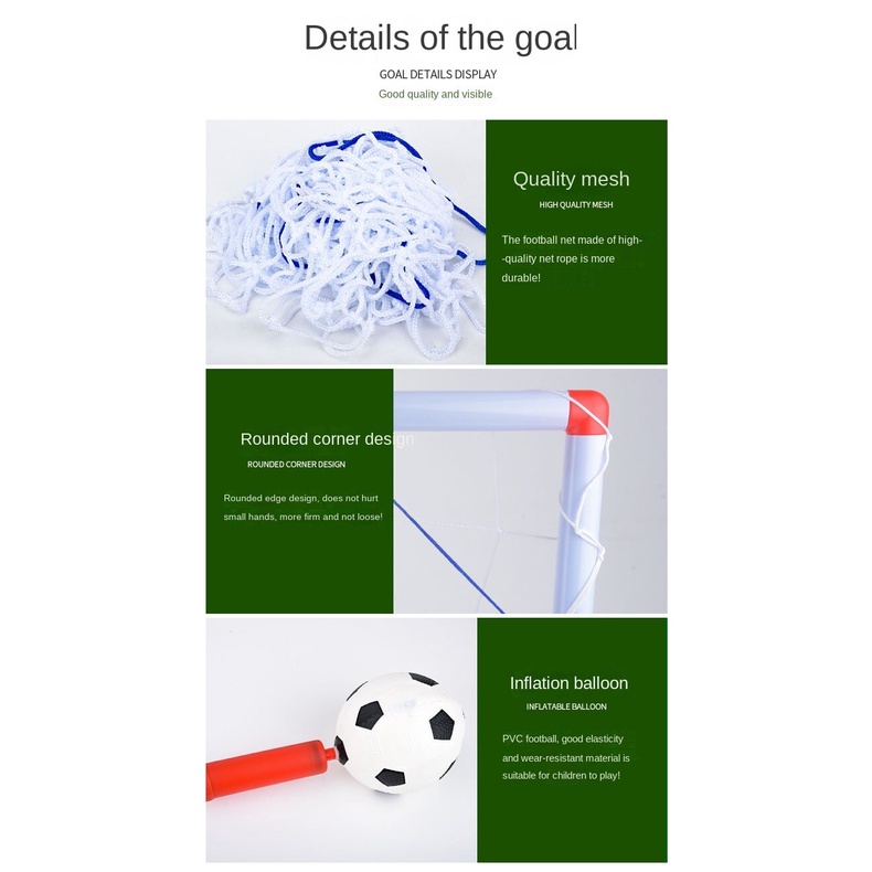 Bộ Đồ Chơi Đá Bóng Mini Cho Trẻ Em + Lưới Và Bóng Mini 100x64x50cm Gấp Gọn Mang Đi Tiện Dụng