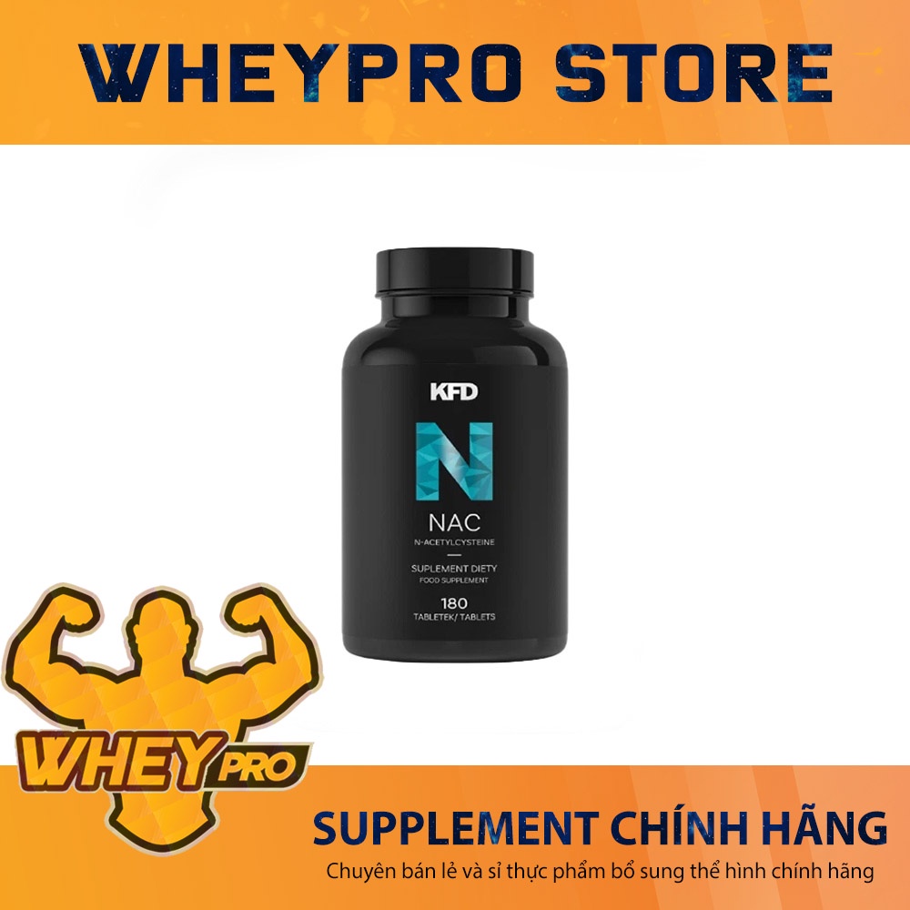 KFD NAC, Viên Uống N-Acetyl Cysteine , Hỗ trợ thải độc gan thận,hệ hô hấp