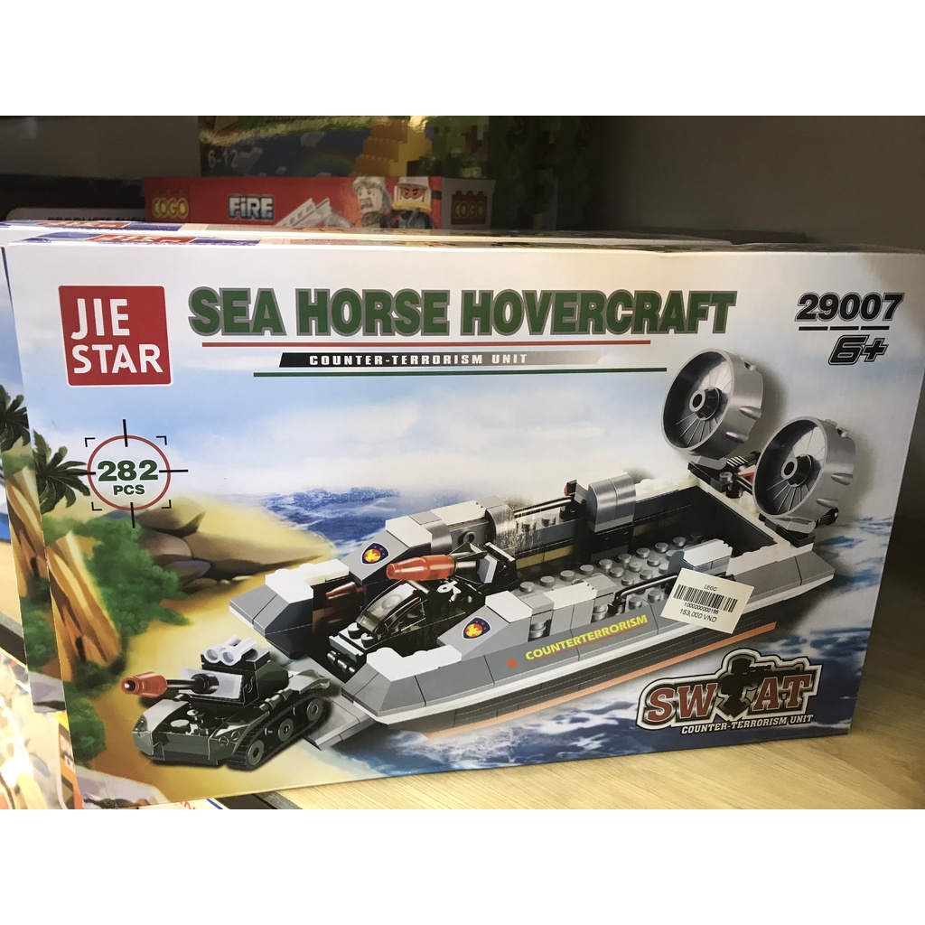 Lego tàu chiến quân sự 282 chi tiết