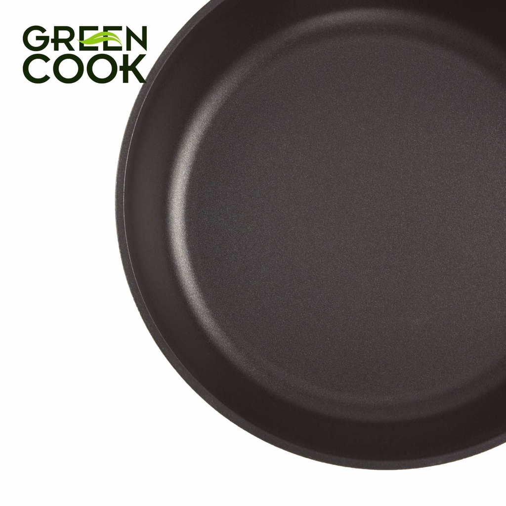 Chảo chống dính Ceramic Greencook GCP03 (Size 20-24-26-28cm) dùng được bếp từ