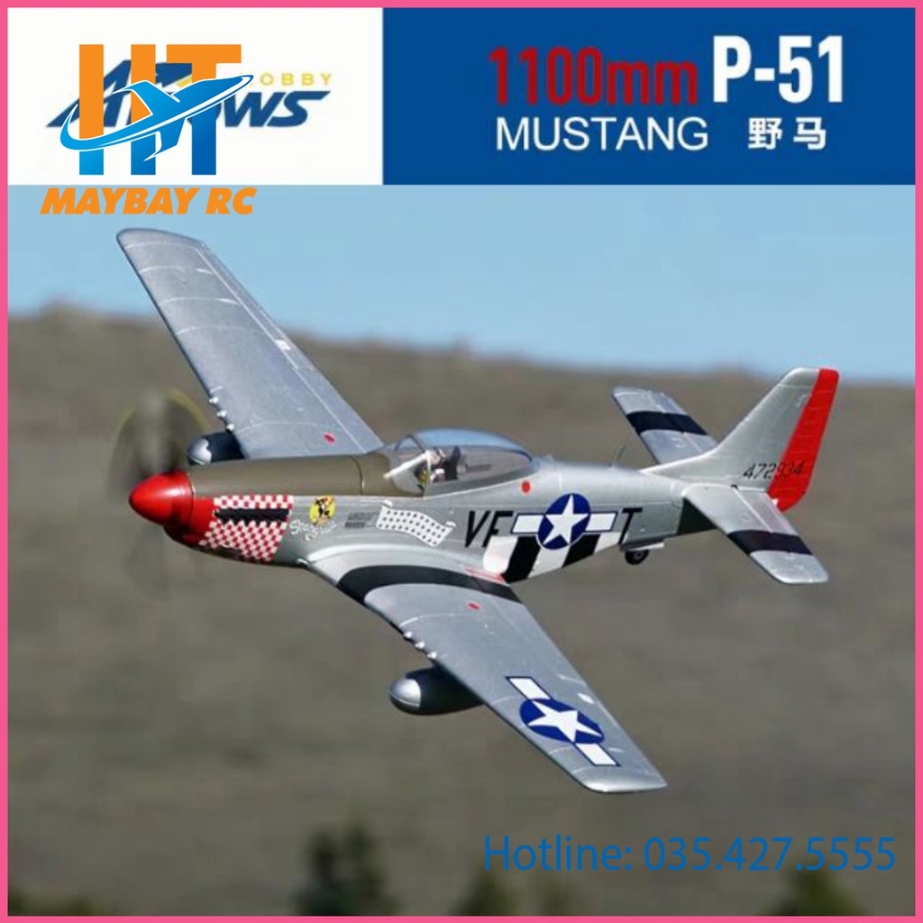 Máy bay điều khiển P51 Mustang EPO 1100mm