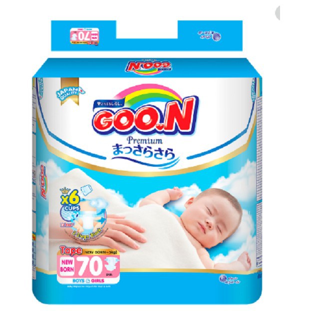 Tã bỉm dán GooN Premium Newborn NB70
