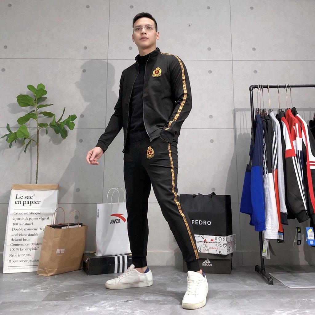 Bộ thu đông thể thao nam cao cấp kéo khóa thời trang xuất khẩu BKT