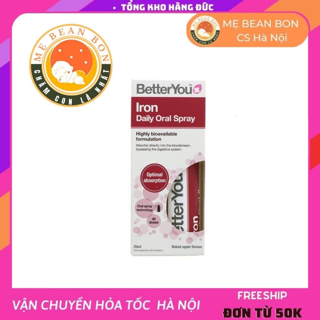Sắt Dạng Xịt Cho mẹ và Bé Better You Iron Daily Oral Spray 25ml của Anh