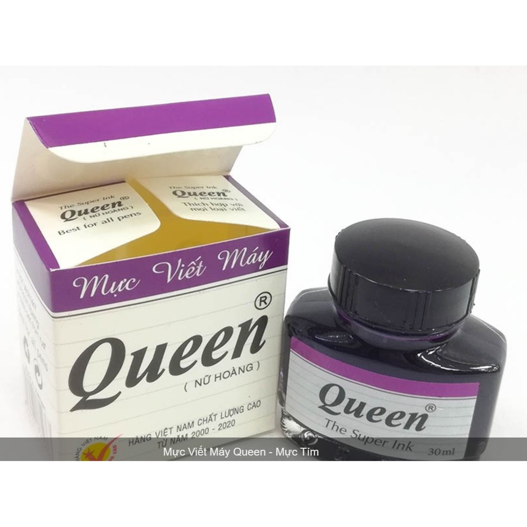 Mực Viết Máy Queen - Mực Tím