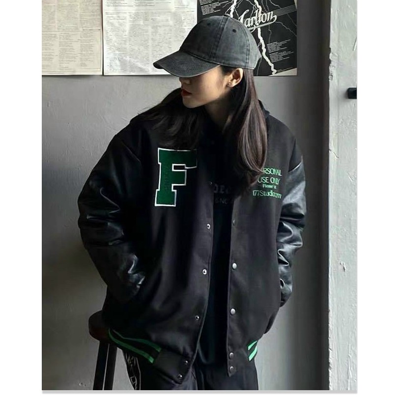 ÁO KHOÁC DÙ NAM NỮ KIỂU BOMBER THÊU HỌA TIẾT TINH TẾ