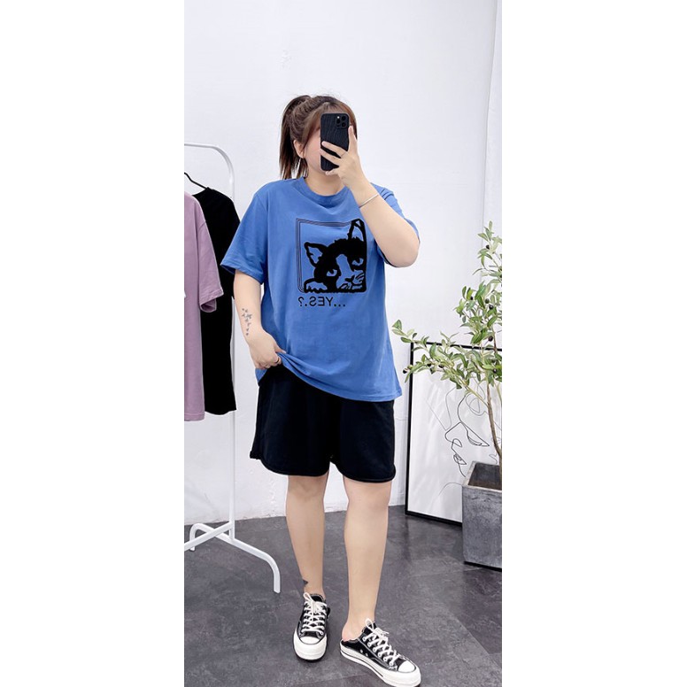 Quần bigsize đen trơn unisex 60-100kg