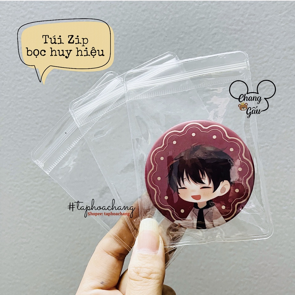 Túi Zip bảo vệ Huy hiệu - Túi zip đựng huy hiệu - Sleeve Huy hiệu