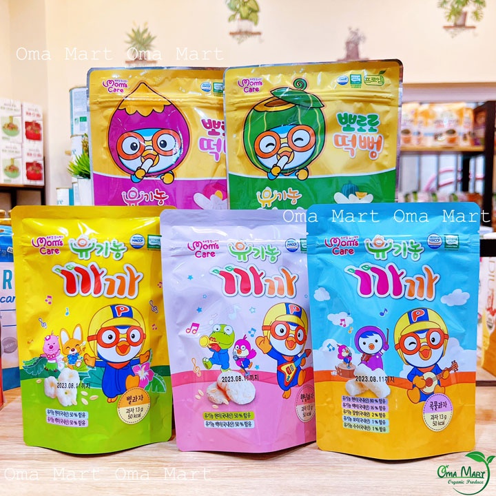 Bánh gạo hữu cơ Ăn Dặm Cho Bé Từ 6M+ Pororo Mom's Care (date: 5.8.2023)
