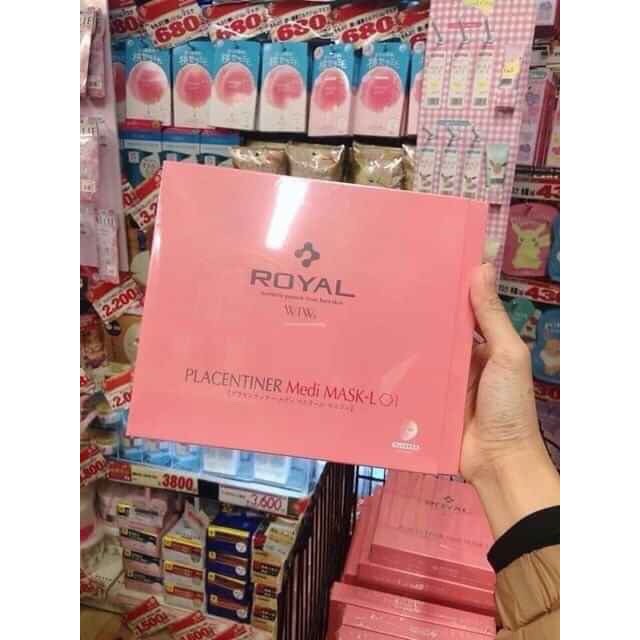 (Đủ bill) MẶT NẠ NHAU THAI ROYAL PLACENTINER MEDI MASK-L Nhật Bản