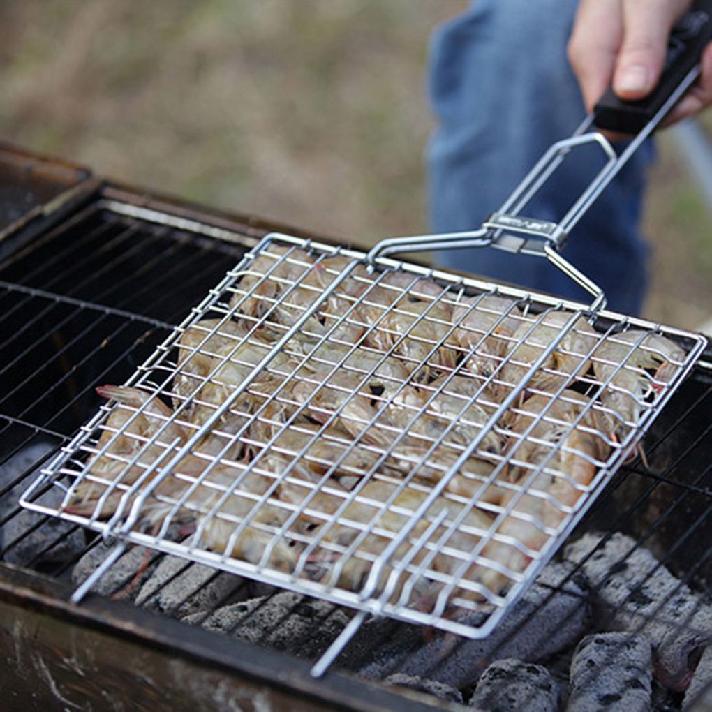 Vĩ nướng BBQ tay cầm gỗ