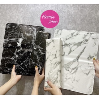 Set gối kê tay vân đá - da pu cao cấp 2 màu trắng/đen