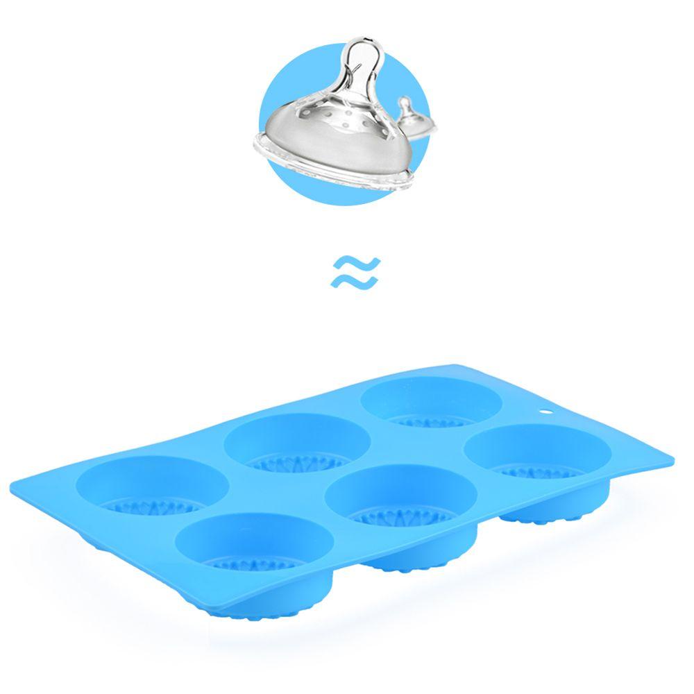 Khuôn Làm Xà Phòng Handmade 6 Ô Hình Bàn Chân Em Bé Bằng Silicone