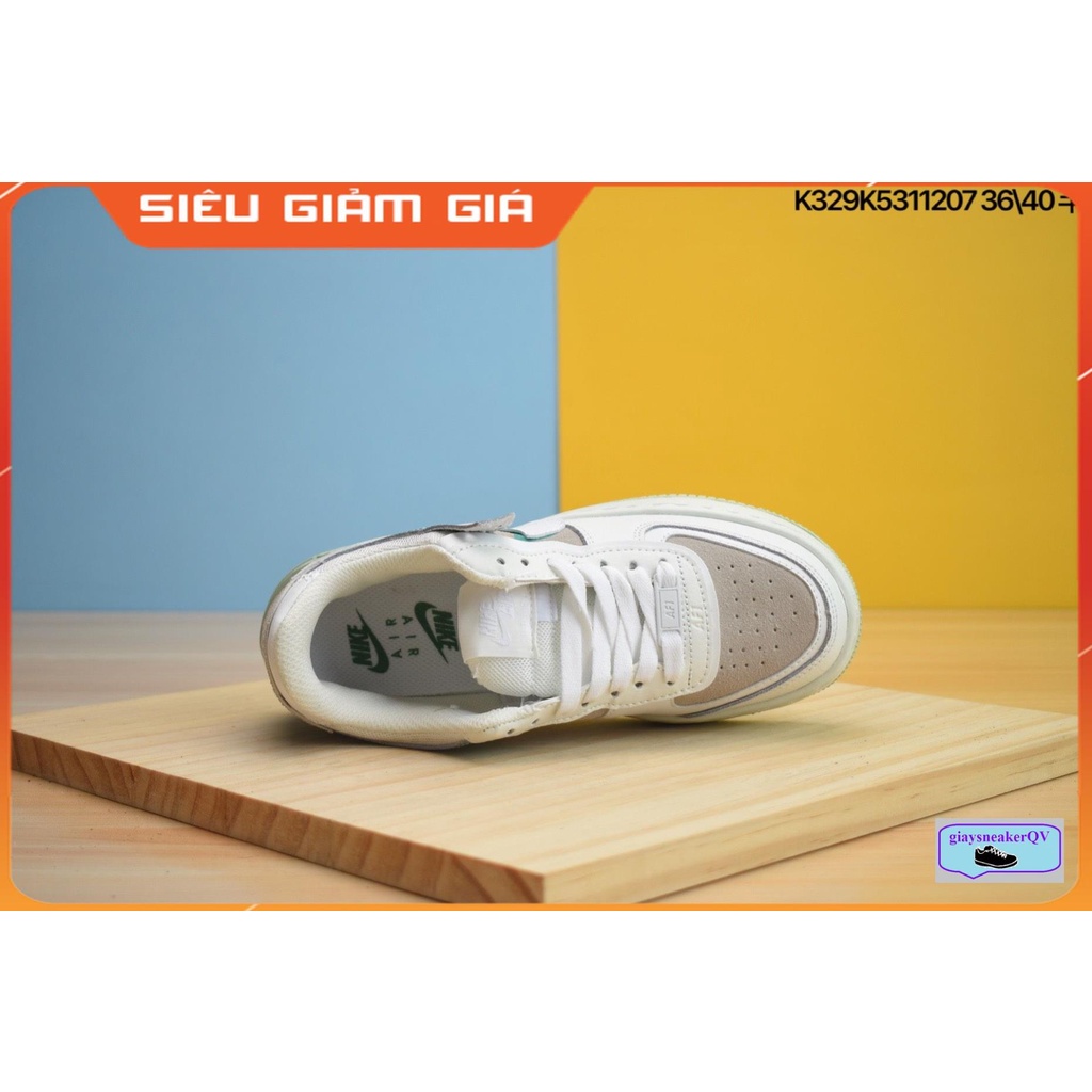 Giày thể thao Air Force 1 Shadow Spruce Aura Green siêu phong cách, cao cổ  năng động,AF1