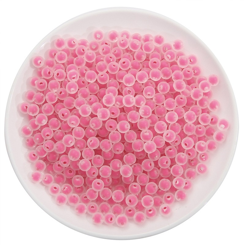 Set 110 Hạt Nhựa Acrylic Nhiều Màu Làm Trang Sức