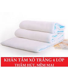 [ Thấm hút, mềm mại ] Khăn tắm sơ sinh vải xô in hình cho trẻ sơ sinh