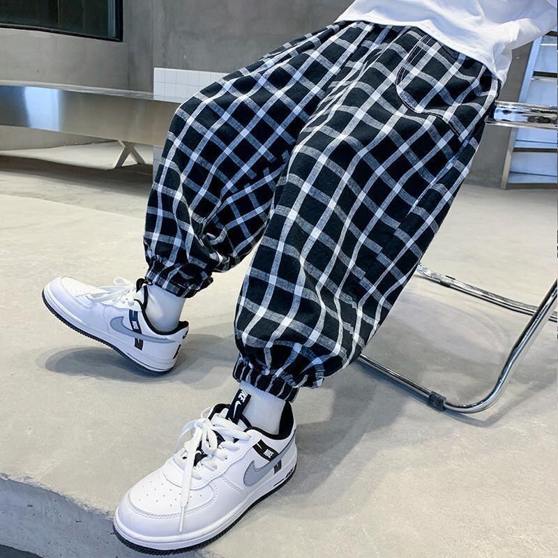 Quần Dài Cotton Lanh Mỏng Chống Muỗi Phong Cách Mùa Hè Mới Cho Bé Trai