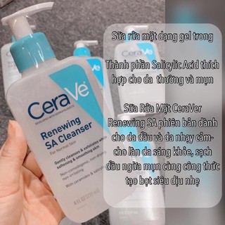 Sữa rửa mặt Cerave SA Smoothing Cleanser