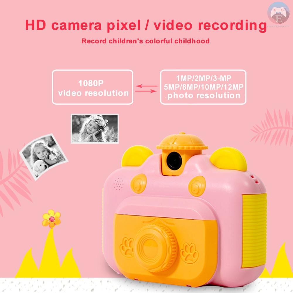 Máy Quay Phim 2.4 Inch 12mp 1080p 180 Độ Cho Bé