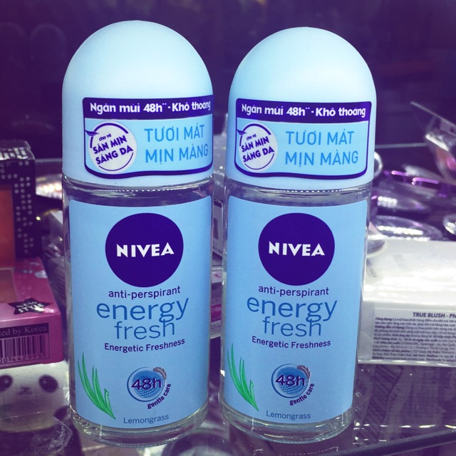 Lăn khử mùi NIVEA tươi mát mình màng energy fresh 50ml