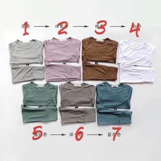 Bộ quần áo thun ôm chổng mông cho bé trai be gái