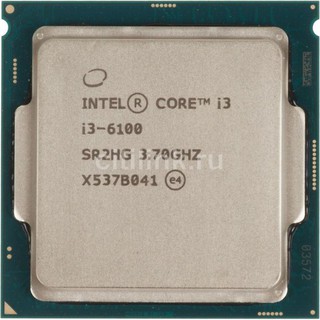 CPU Intel Core i3 6100  (3.70GHz, 3M, 2 Cores 4 Threads)