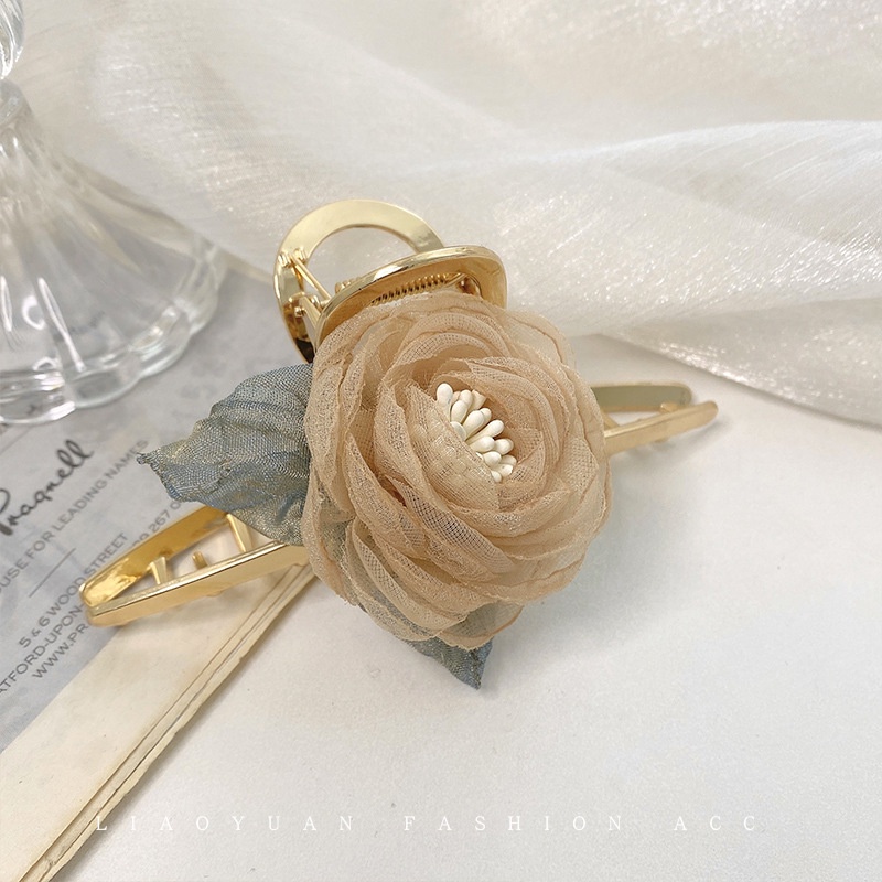 2022 Kẹp Tóc Hoa Hồng Đầu Cá Mập Nữ Chaolu