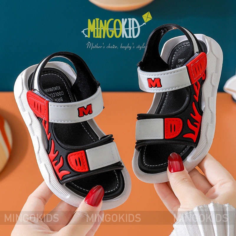 Dép Sandal Đế Mềm Mùa Hè Cho Bé 2021 MG66 chống trượt Dép xăng đan MingoKids