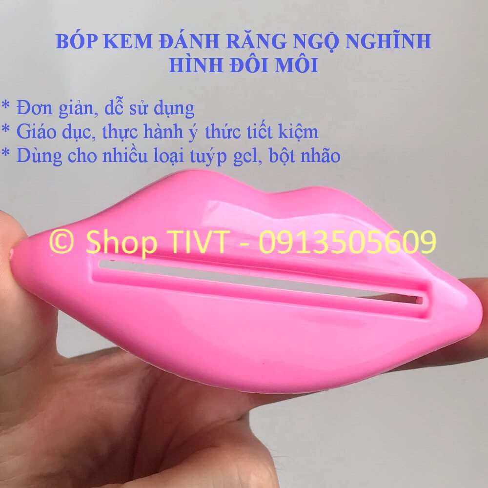 Dụng cụ ngộ nghĩnh bóp giúp tiết kiệm kem đánh răng, sữa rửa mặt, kem dưỡng da, … bóp, ép kem, gel trong ống nhựa-TIVT