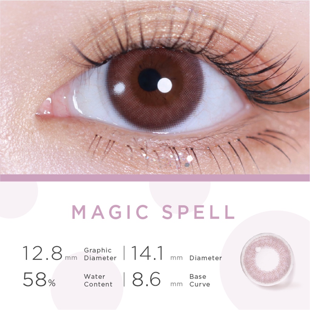 Set 10 kính áp tròng Moody MAGIC SPELL 14.1mm thuộc bộ sưu tập Teenage Daydream