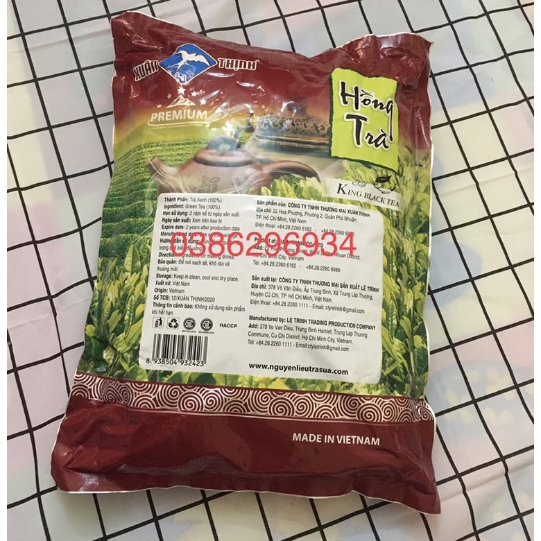 Hồng Trà KING Đỏ Xuân Thịnh /Hồng trà King Black Tea Premium Gói 1 kg, Bán Tách Lẻ 100g, 200g, 500g