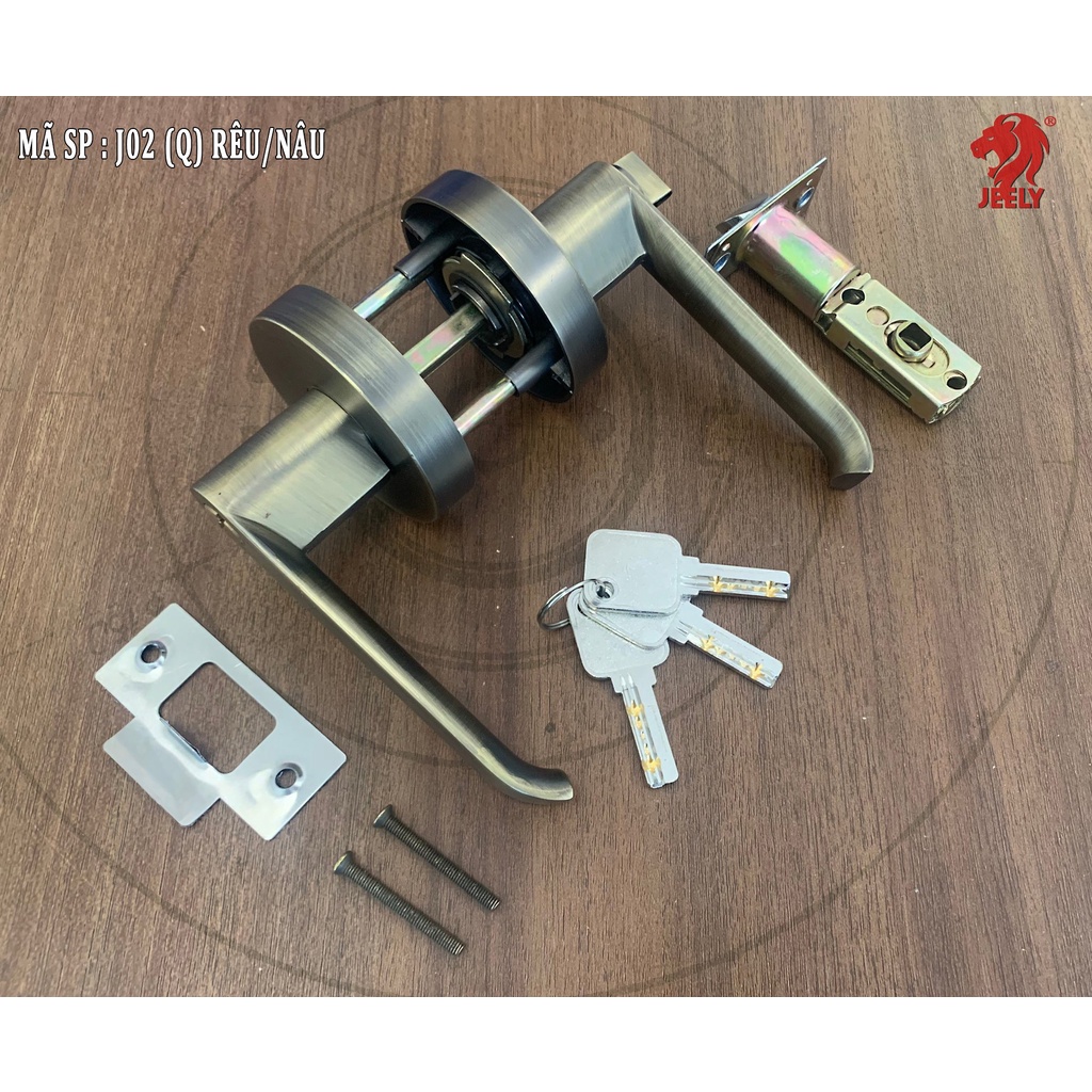 KHÓA TAY GẠT TRÒN JEELY KHÓA HỢP KIM  j02