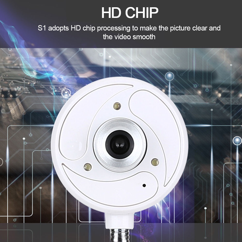 Camera Hd S1 480p30w Pixel Lấy Nét Gọi Video Gọi Điện Tự Động Gọi Khẩn Cấp Cho Laptop Pc Creat3C