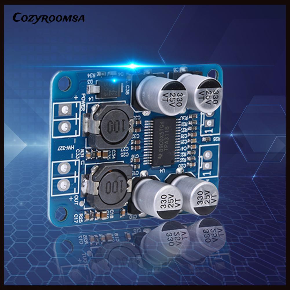 Bảng Mạch Khuếch Đại Âm Thanh Kỹ Thuật Số Crs.Dc8-24V Tpa3118 Pbtl 1x60w