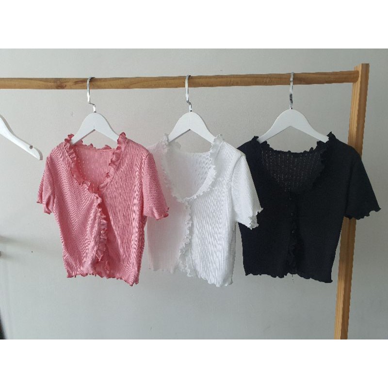 ÁO CROPTOP ĐÍNH NGỌC VIỀN BÈO A3-NN