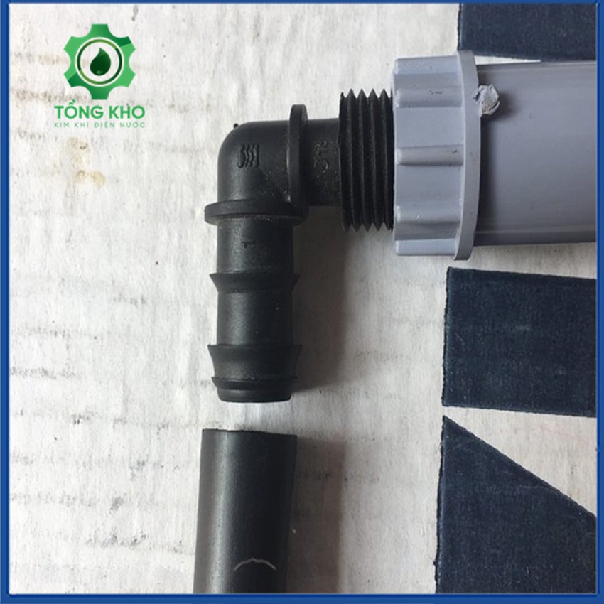 Góc ren 21 nối ống LDPE 16mm - Phụ Kiện LDPE lắp đặt hệ thống tưới - Bảo hành 12 tháng- Tổng kho kim khí điện nước