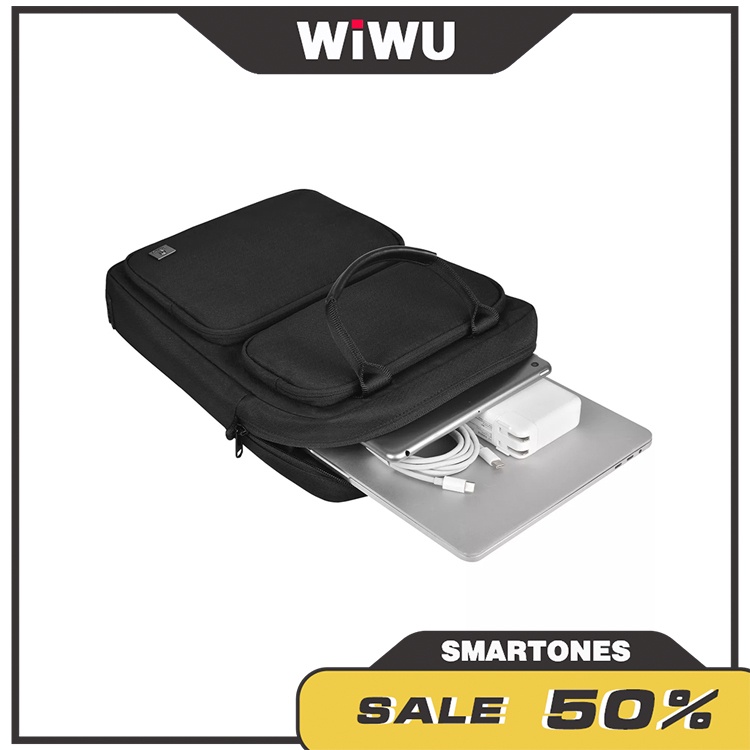 Túi Đeo Chéo Wiwu Alpha Verical Bag Phù Hợp Macbook Air/Pro  Macbook/Laptop 14''  Surface Pro X/7/6/5 Và iPad 12,9