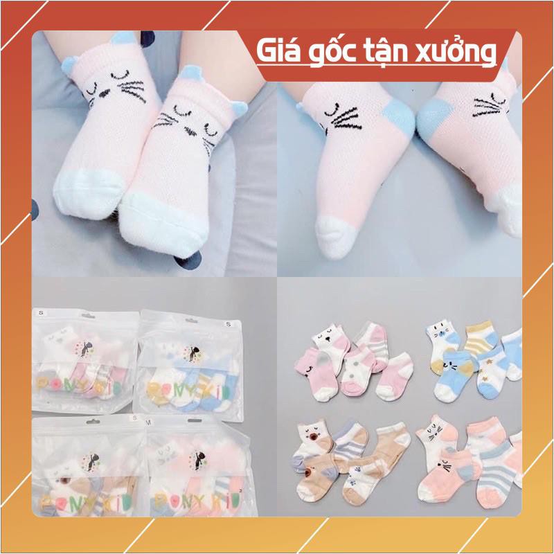 TẤT BỐN MÙA, CHẤT SỢI COTTON VÀ CÓ LƯỚI CHO BÉ THOÁNG CHÂN.